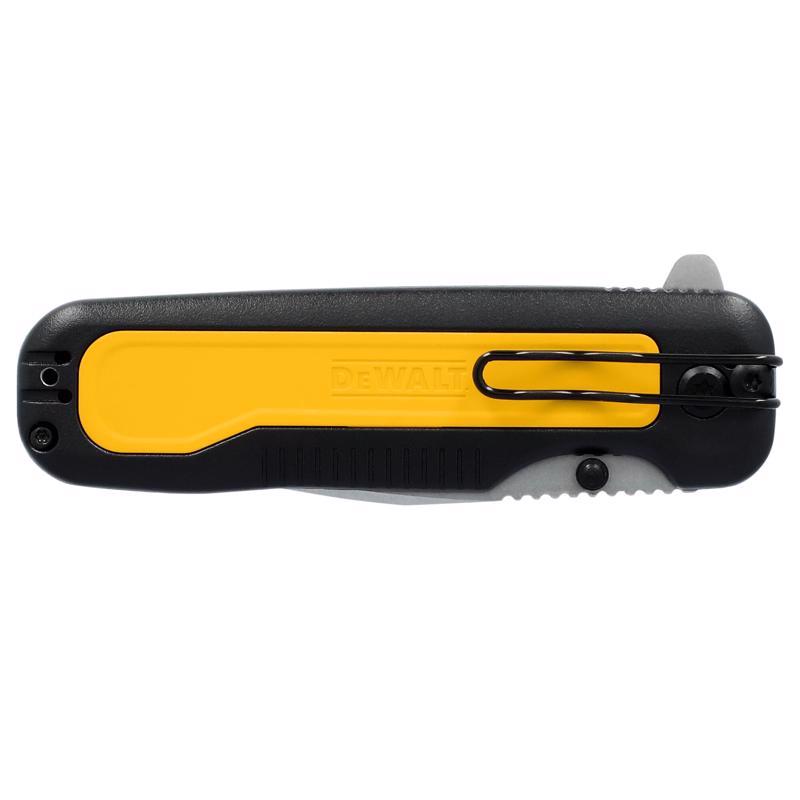 DEWALT Black/Yellow 7Cr Stainless Steel 7.8 in. Pocket Knife