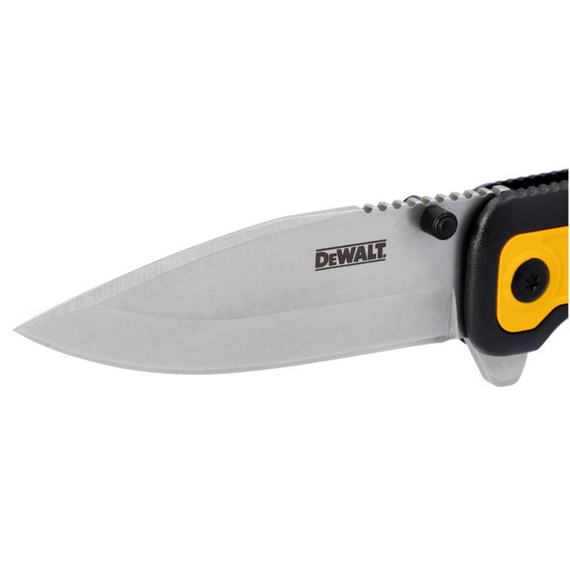 DEWALT Black/Yellow 7Cr Stainless Steel 7.8 in. Pocket Knife