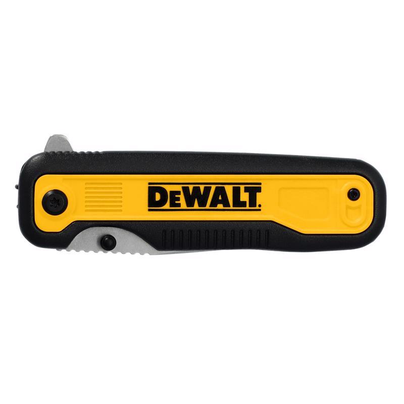 DEWALT Tanto  Black/Yellow 7Cr Stainless Steel 7.8 in. Pocket Knife