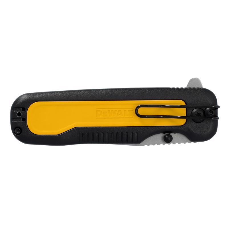 DEWALT Tanto  Black/Yellow 7Cr Stainless Steel 7.8 in. Pocket Knife