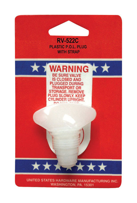 US Hardware 6.8 in. L Plug for Propane Bottle 1 pk
