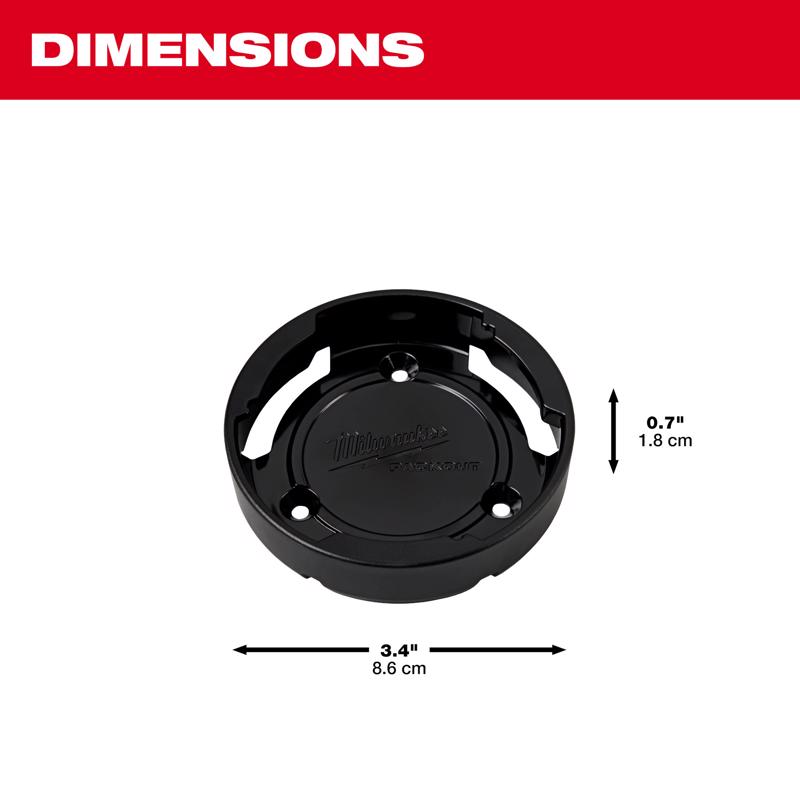 Milwaukee Packout 1 each Black BPA Free Twist to Lock Mount Beverage Holder