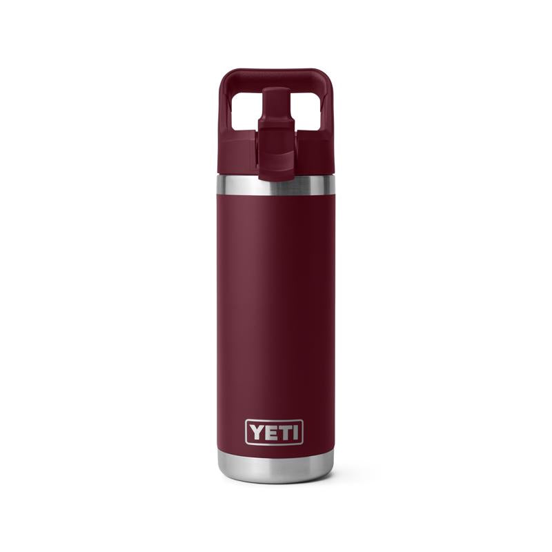 YETI Rambler 18 oz Wild Vine Red BPA Free Bottle with Straw Cap