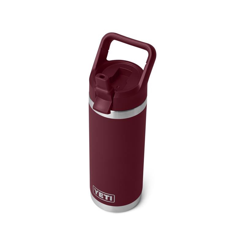 YETI Rambler 18 oz Wild Vine Red BPA Free Bottle with Straw Cap