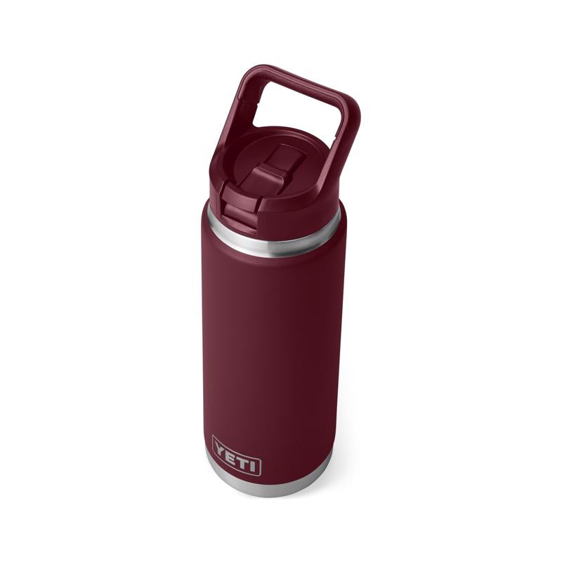 YETI Rambler 26 oz Wild Vine Red BPA Free Bottle with Straw Cap