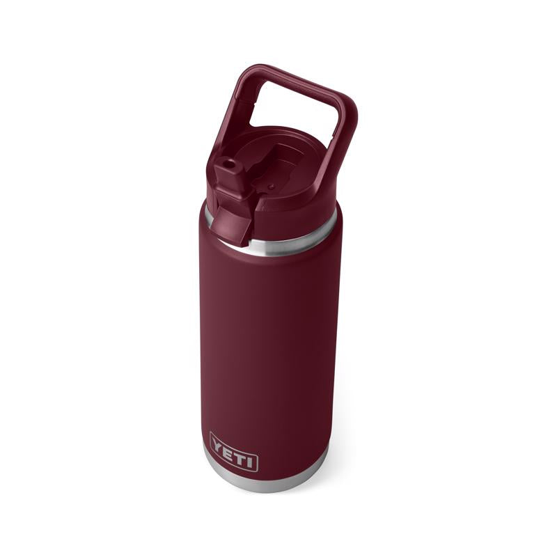 YETI Rambler 26 oz Wild Vine Red BPA Free Bottle with Straw Cap