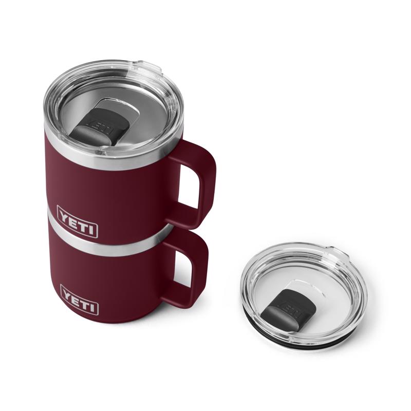 YETI Rambler 14 oz Wild Vine Red BPA Free Vacuum Insulated Mug