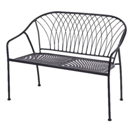 Living Accents Winston Black Steel Frame Stackable Bench
