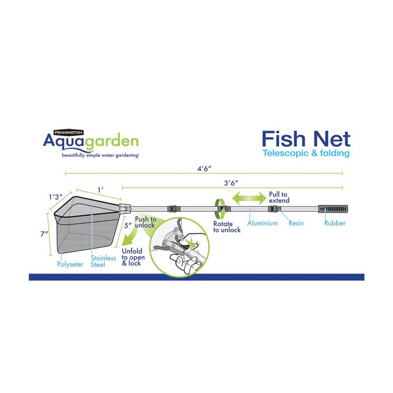 Pennington Aquagarden 4.5 ft. Telescoping Pond Net