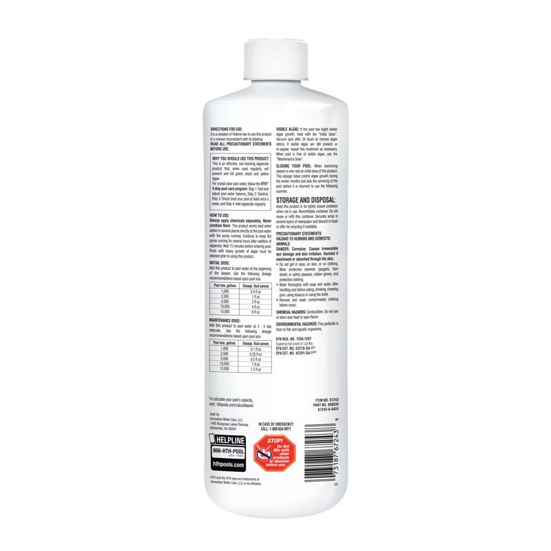 HTH Pool Care Liquid Algae Guard 1 qt
