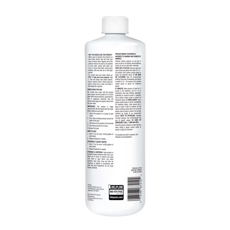 HTH Pool Care Liquid Clarifier 32 oz