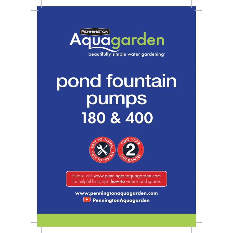 Pennington Aquagarden Plastic 400 gph Fountain Pump
