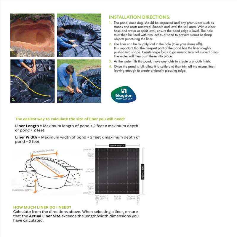 Pennington Aquagarden 12 ft. Pond Liner
