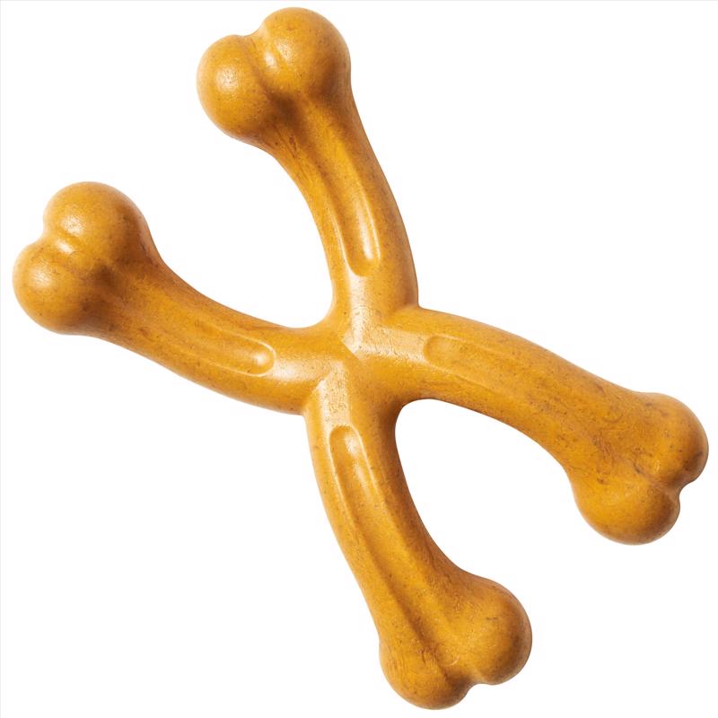 Spot Bam-bones Brown Bamboo Fibers Chew Dog Toy 1 pk
