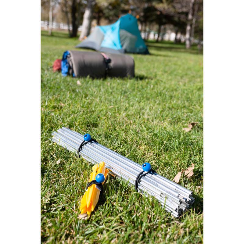 Keeper Black/Blue Bungee Ball Cord 12 in. L X 0.1565 in. 10 pk