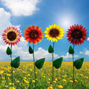 Alpine Assorted Metal 34 in. H Sunflower Outdoor Garden Stake