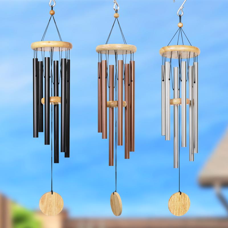 Exhart Assorted Metal/Wood 28 in. H Wind Chime