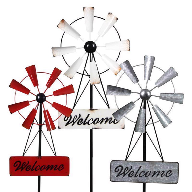 WINDMILL STAKE WELCM 40"