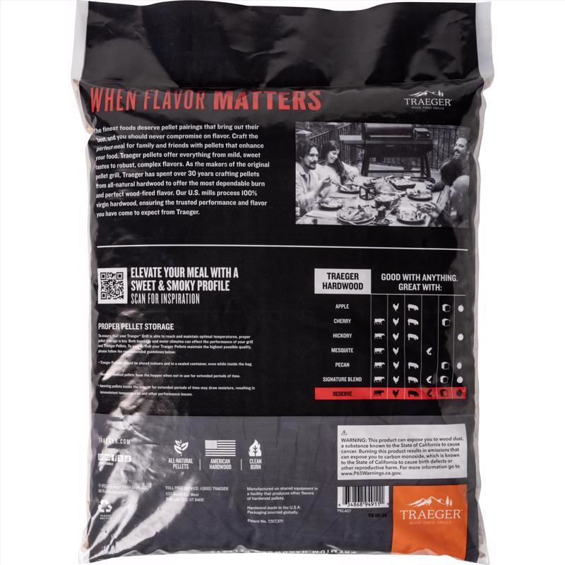 Traeger Ace Reserve Hardwood Pellets All Natural Apple/Cherry 18 lb