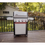 Weber Spirit SP-425 4 Burner Liquid Propane Digital Thermometer Grill Stainless Steel