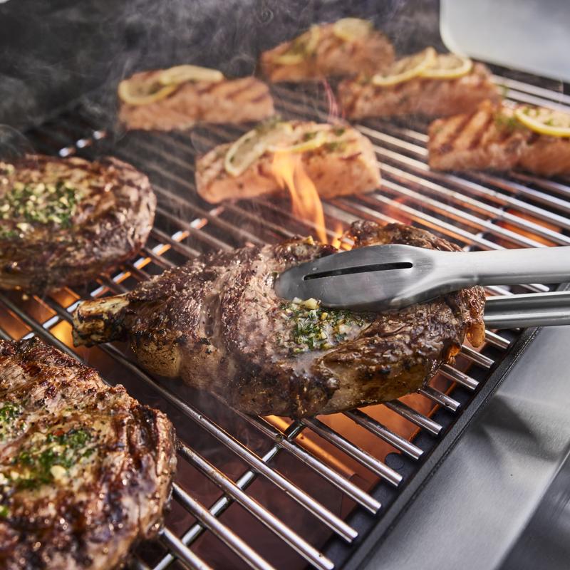 Weber Spirit SP-425 4 Burner Natural Gas Digital Thermometer Grill Stainless Steel