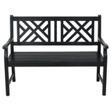 OUTDOR BNCH WOD BLK 36"