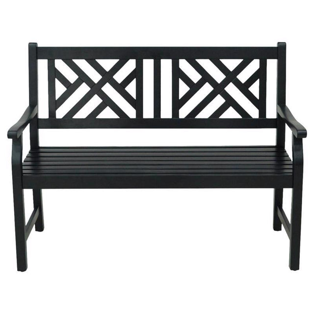OUTDOR BNCH WOD BLK 36"