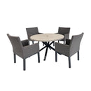 Living Accents Levine 5 pc Steel Dining Set