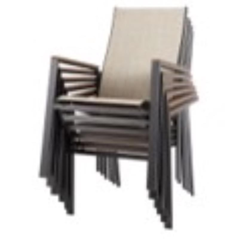 Living Accents Black Steel Frame Sling Chair Tan