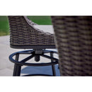 Living Accents Sterling 5 pc Black Steel High Dining Fire Pit Set