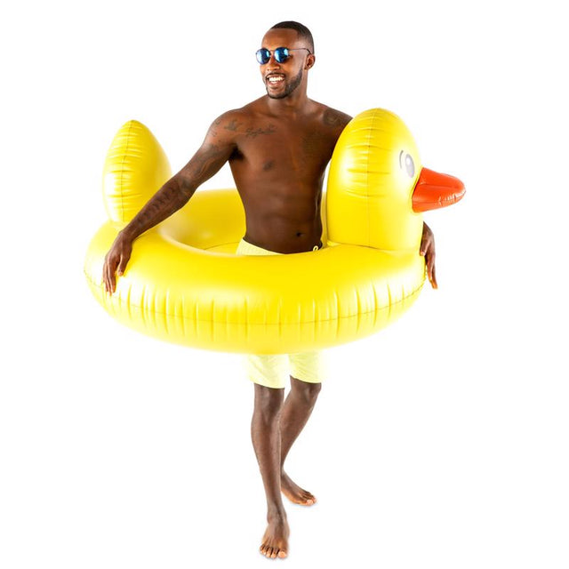 POOL FLOAT DUCK YLW