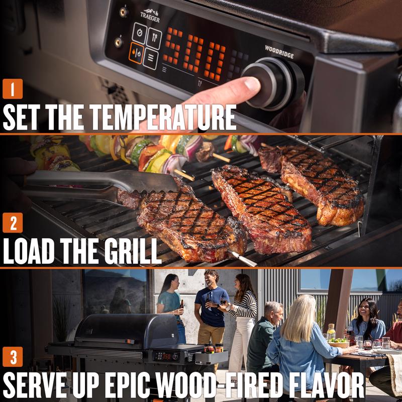 Traeger Woodridge Wood Pellet Grill Black