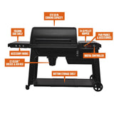 Traeger Woodridge Pro Wood Pellet Grill Black