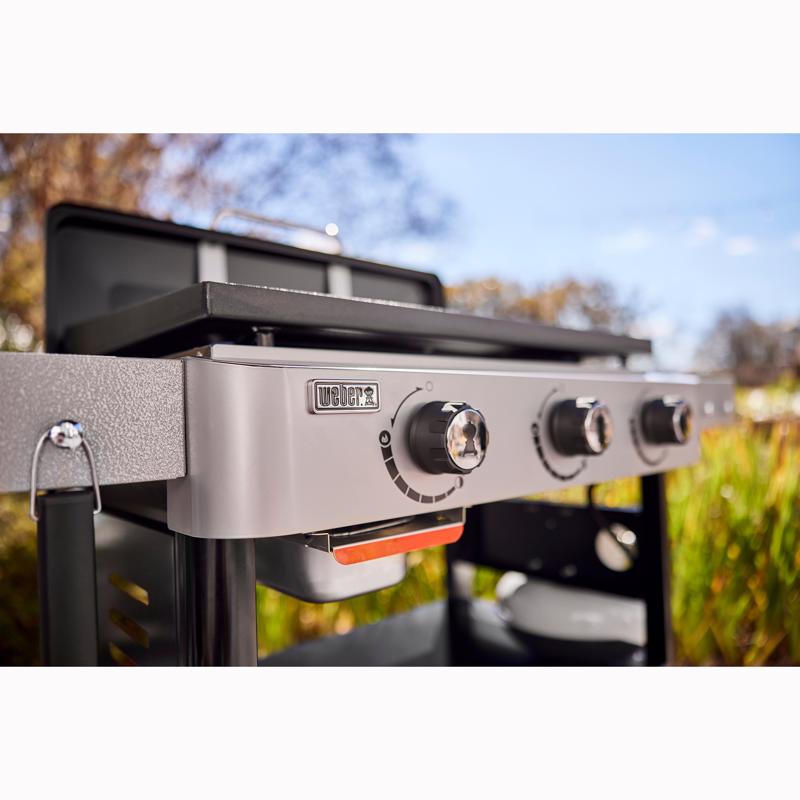 Weber 1501005 3 Burner Liquid Propane Outdoor Griddle Black