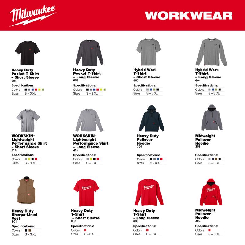 Milwaukee FreeFlex M Long Sleeve Unisex Hooded Hoodie Red