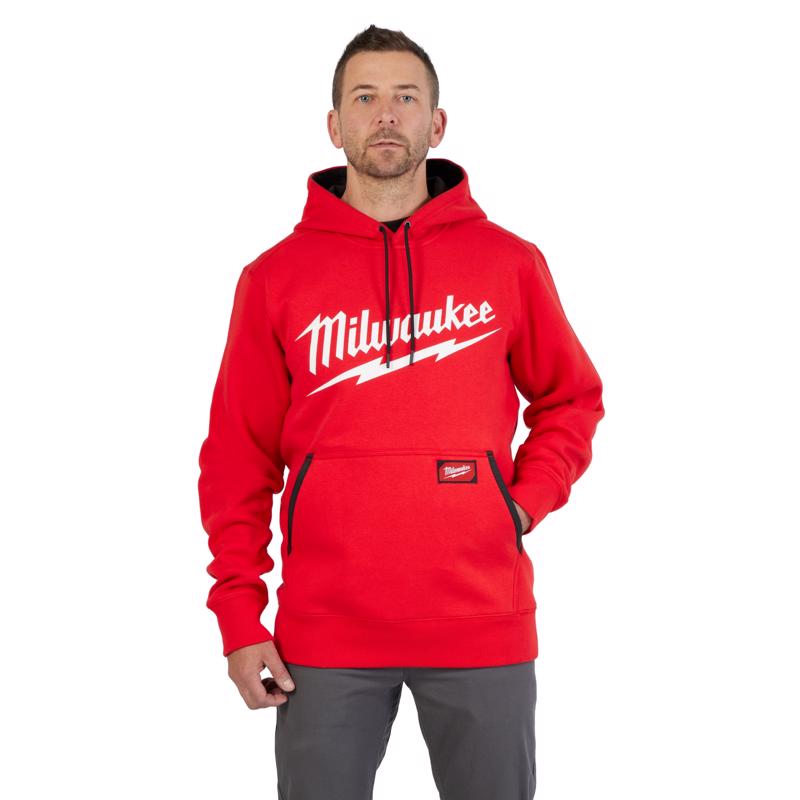 Milwaukee FreeFlex XL Long Sleeve Unisex Hooded Hoodie Red