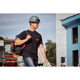 Milwaukee Gridiron S Short Sleeve Men's Round Neck Black Tee Shirt