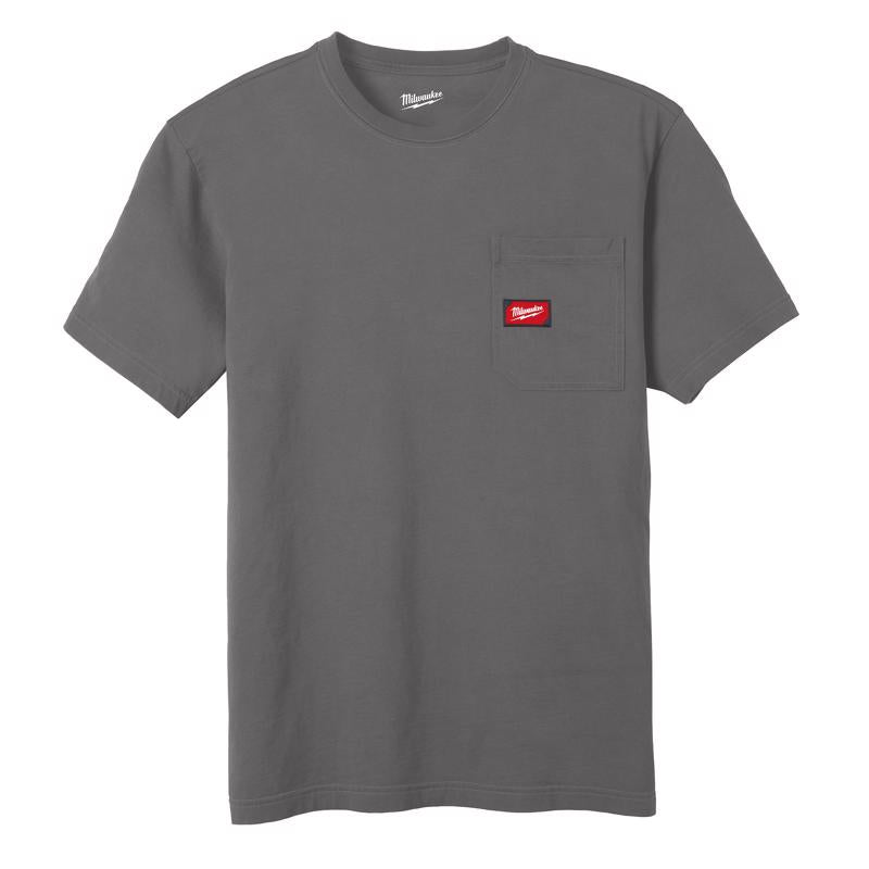 T SHRT SHORT SLEVE GRY M
