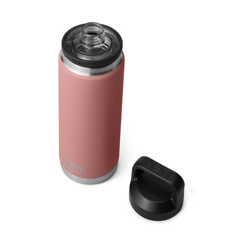 YETI Rambler 26 oz Sandstone Pink BPA Free Bottle with Chug Cap