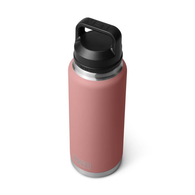 YETI Rambler 36 oz Sandstone Pink BPA Free Bottle with Chug Cap