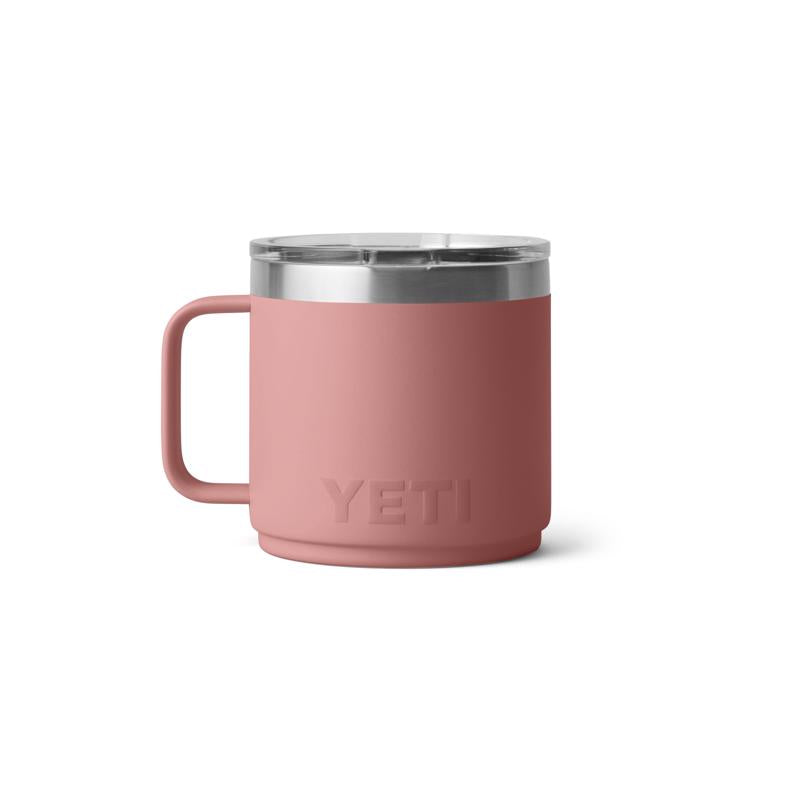 YETI Rambler 14 oz Sandstone Pink BPA Free Mug with MagSlider Lid