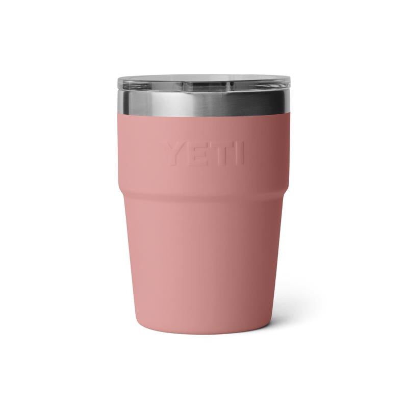 YETI Rambler 16 oz Sandstone Pink BPA Free Stackable Tumbler