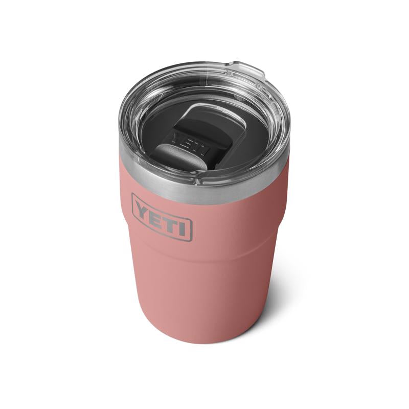 YETI Rambler 16 oz Sandstone Pink BPA Free Stackable Tumbler