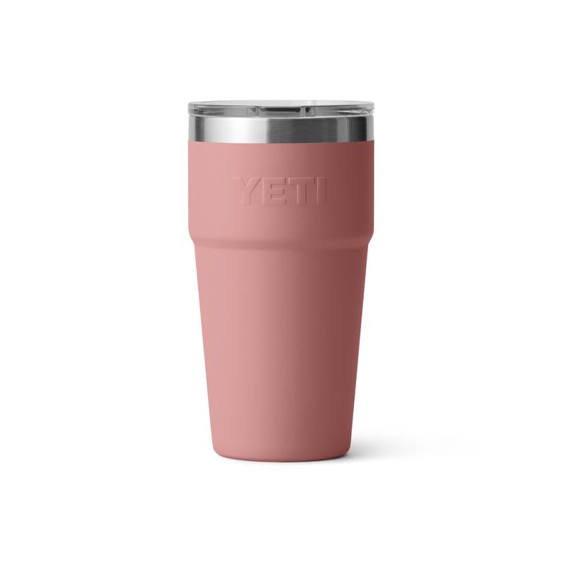 YETI Rambler 20 oz Sandstone Pink BPA Free Stackable Tumbler