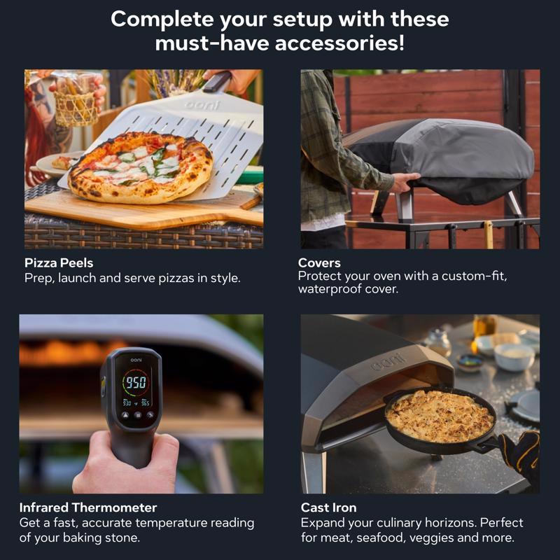 Ooni Koda 2 Pro Propane Gas Outdoor Pizza Oven Foundry Black