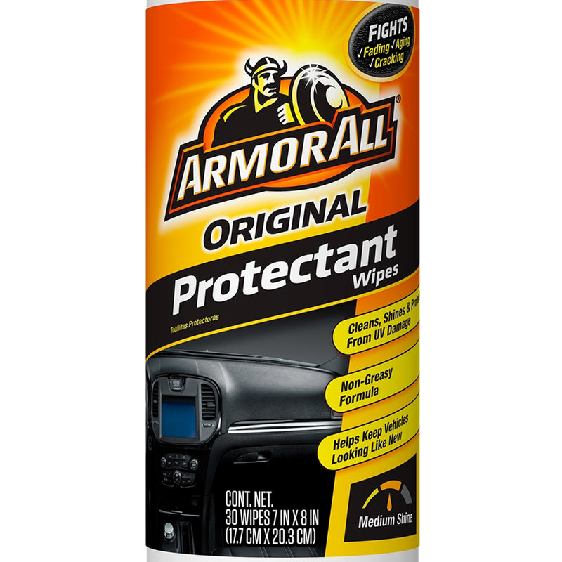 Armor All Original Plastic/Rubber/Vinyl Protectant Wipes 30 wipes