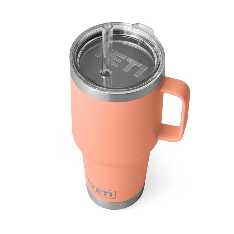 YETI Rambler 35 oz Lowcountry Peach BPA Free Straw Mug