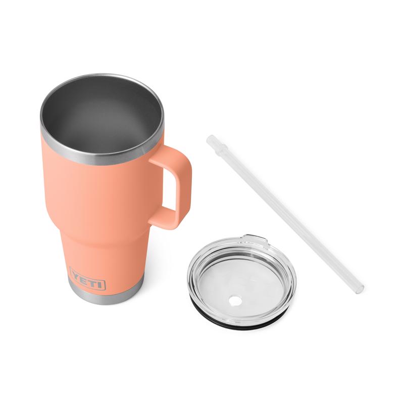 YETI Rambler 35 oz Lowcountry Peach BPA Free Straw Mug