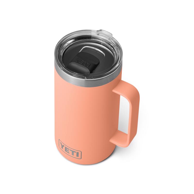 YETI Rambler 24 oz Lowcountry Peach BPA Free Mug with MagSlider Lid