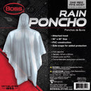 Boss Clear PVC Rain Poncho One Size Fits All